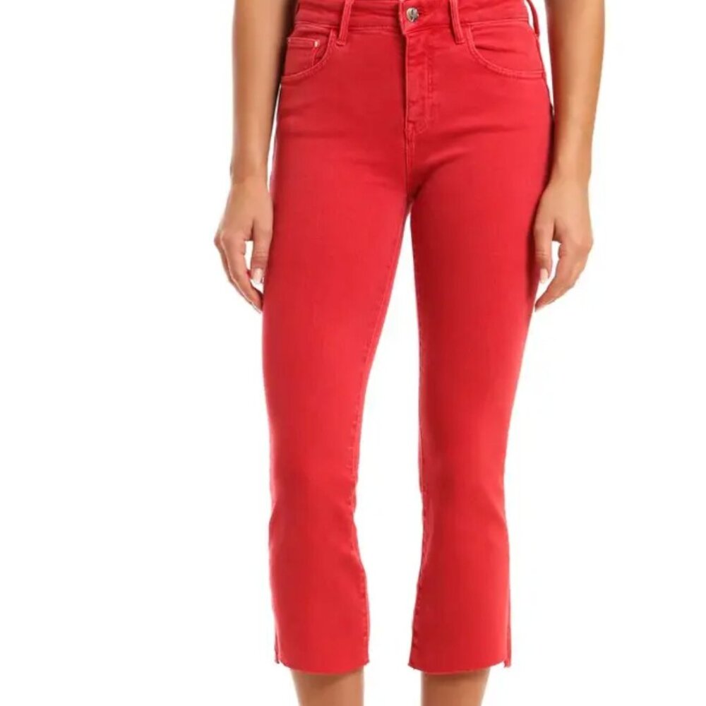 Mavi Jeans Anika Mid-Rise Cropped Flare | Size: US 25 | Color: Brick La Vintage